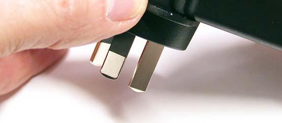 The socket insert engages onto a two-pin connector in the body of the