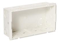 British Standard outlets and accessories Mounting boxes with accessories, blank cover P139325 Mounting box, double Front-mounted and snap-fastened mounting box with 14 entries Ø 16 mm, adapted to