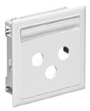suitable for aerial socket outlets type R+TV CYB-BK9 With mounting frame adapted to c/c 60 mm devices and cover