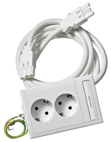 Outlets & switches with accessories CYB connection kits, slave outlet P89550 P140231 P89549 P89549 Double slave socket outlet, pre-wired kit with Wieland installation couplers Double slave socket