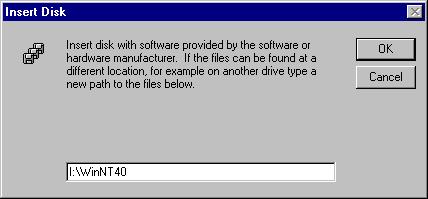 Insert the driver CD-ROM, and click OK to continue. 6.
