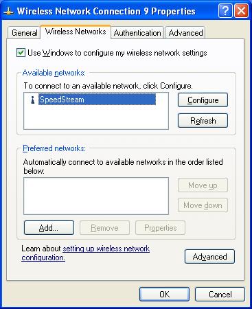 4. Select Use Windows to configure my