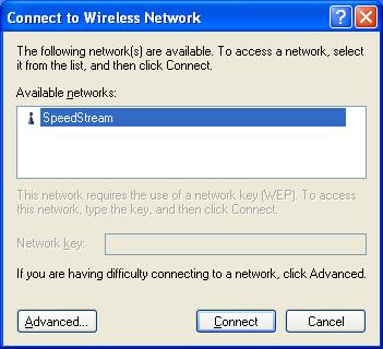 5. Click the Windows Wireless Network Configuration icon again to open the Windows Wireless Network Configuration. Windows Wireless Network Configuration 6.