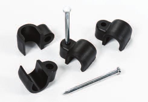 1.6 Clips, Clamps and Plugs Cable Clips for SWA Cables SWA Fixings A range of black polypropylene fixings suitable for use with SWA cables as listed. Also suitable for fixing conduit.