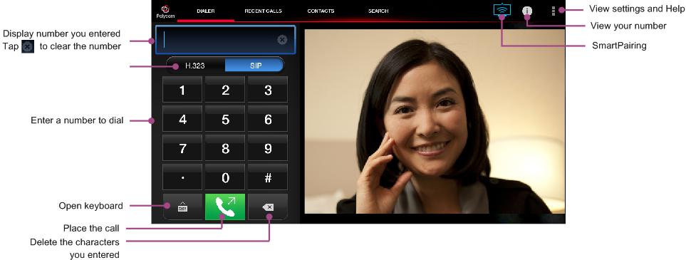 Polycom RealPresence Mobile Modes of Operation RealPresence Mobile has two modes of operation: In standalone mode, RealPresence Mobile supports registration and calling with an H.