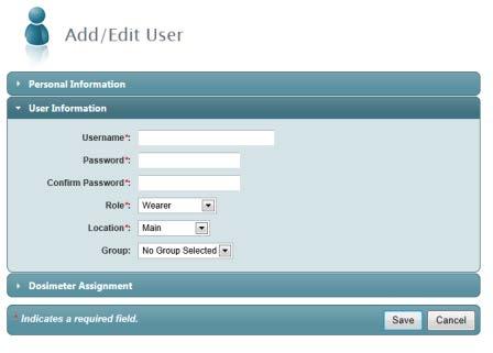 User information cont.- Adding Users cont. Location: If you utilize Locations, you may assign a user to a specific Location.
