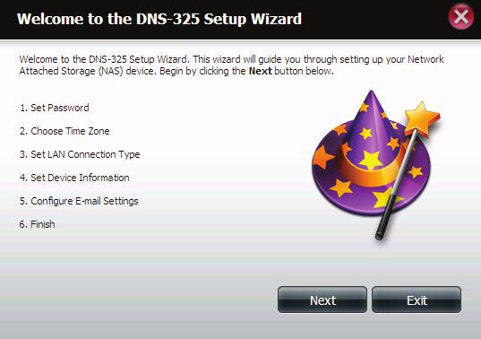 Setup Wizard (Web UI) The ShareCenter has a System Wizard that allows you to quickly configure some of the basic device settings.