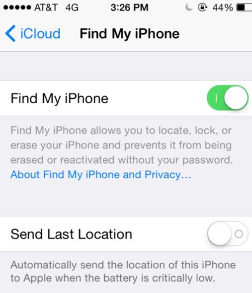First, on your iphone, open the Settings app, then tap icloud.