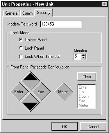 24 G-WARE SOFTWARE SECURITY 6. Click the Comm tab. The Baud Rate and Flow Control must be configured from the front panel of the XAP 800 unit.