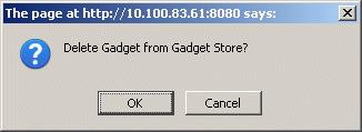 You must remove the gadget from your User Preferences area before you can delete it from the Openspace Gadget Store, see Deleting Gadgets from Openspace. Built-In.