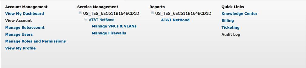 5 Configuring AT&T NetBond with SunGard AS or AT&T ERS To continue with the configuration of AT&T NetBond with SunGard AS or AT&T ERS, you will need to assign a VLAN to your VNC.