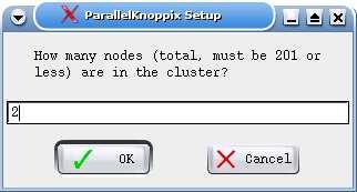 slave nodes. There is a dialog to do this: Select ALL network card types in the cluster, then click OK.