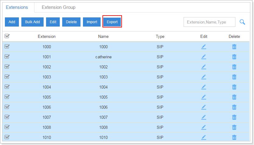 You can export an extension file from the PBX and use it as a sample to start with.