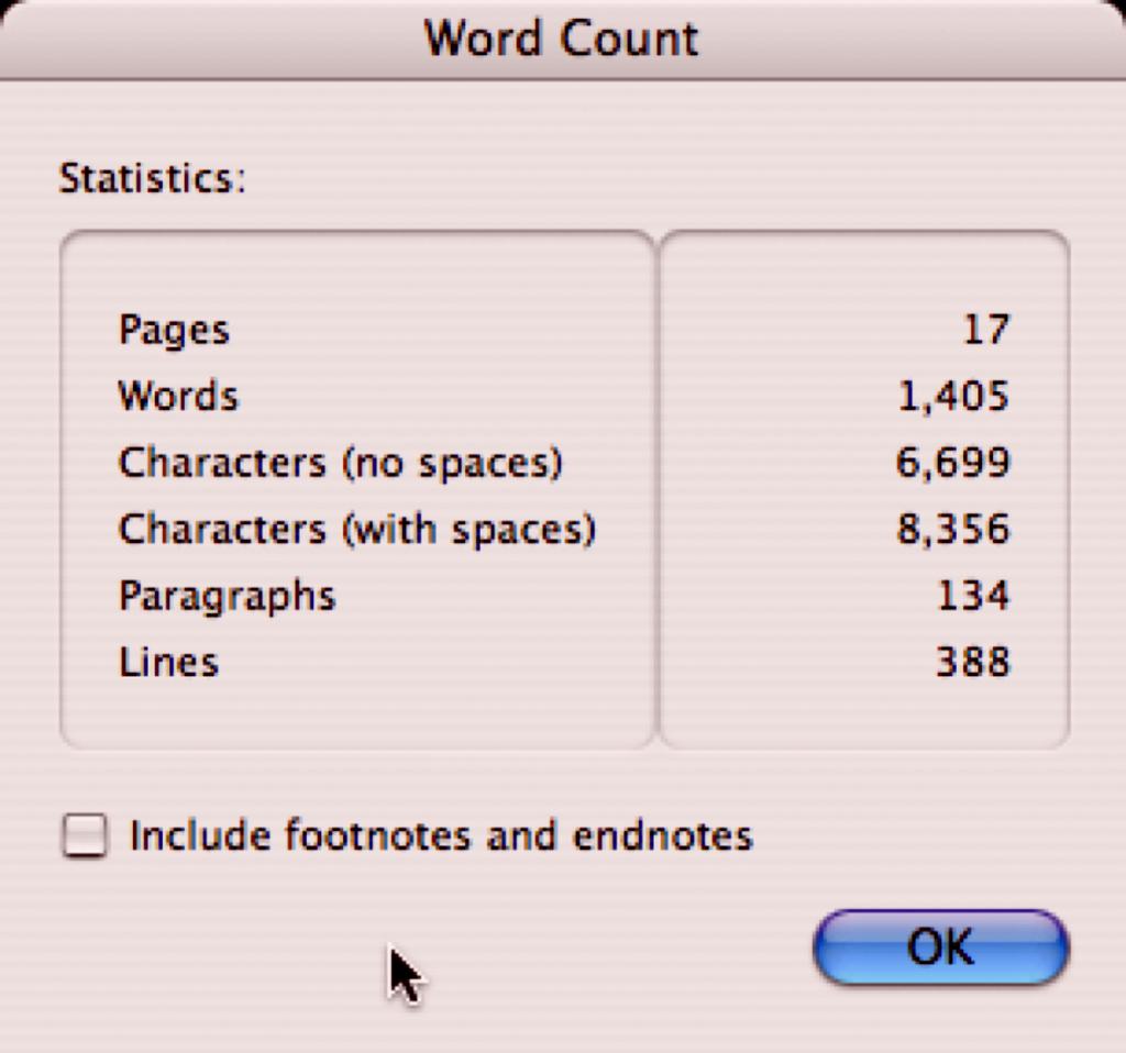 5.3 Word Count Ever have a presentation or assignment that specifies a certain number of words is required?