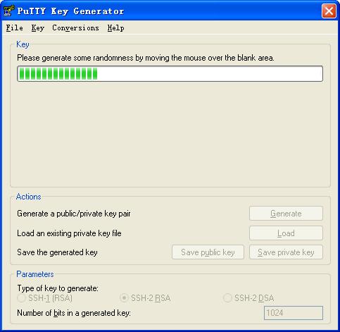 Figure 37 Generate a client key pair 2) After the key pair is generated, click