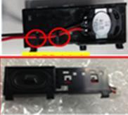 Disassemble speaker (6039B0068801 or 6039B0068901) and holder