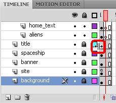 To add buttons to the new page: 1. In the Timeline, select frame 4 of the home layer.
