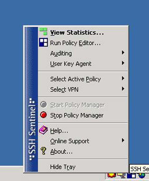 VPN Client Configuration The client software used for this test is SSH-Sentinel v1.4. The SSH Sentinel software is configured in two steps.