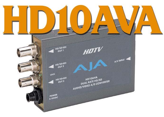 HD10AVA SD/HD Analog Composite or Component Video and 4 Ch Analog Audio to SD/HD-SDI w/embedded Audio User Manual September 28, 2006