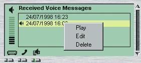 Advanced Answering Machine LISTENING TO RECEIVED MESSAGES To listen to received messages from the Voice Mail module: 1.
