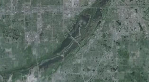 Often with satellite imagery, one level will be from a separate set of photos than another.