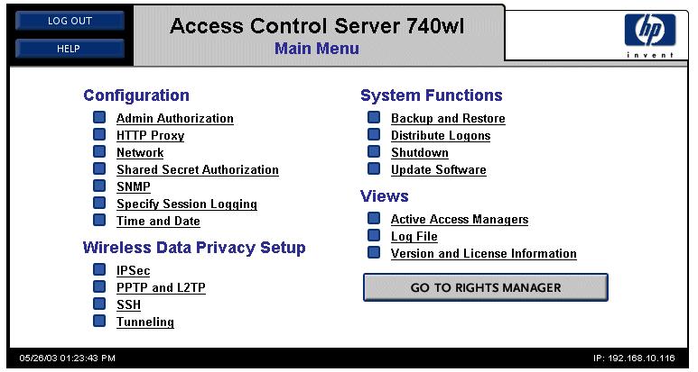 Access Control Server 740wl Network Installation Figure 3-3. Administrator Login Step 3. For both the username and password, enter admin, and click Login.