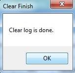 To clear all logs, click Clear all & Yes Click OK, to clear all the logs Setting the Event Name Click