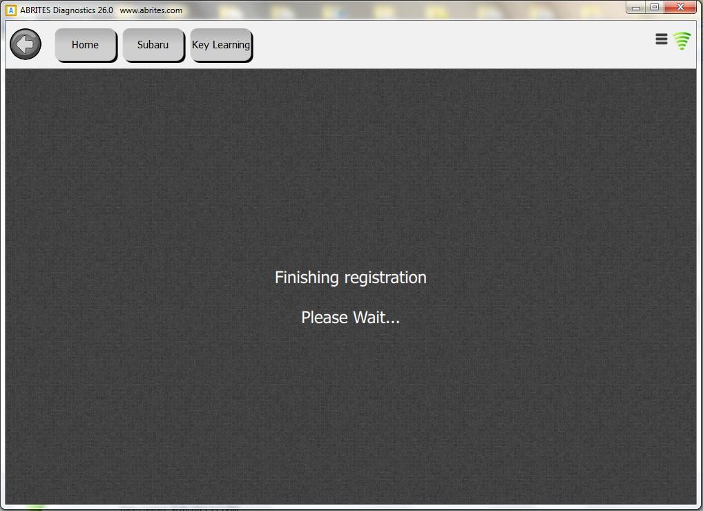 Once you complete the registration you will have this message.