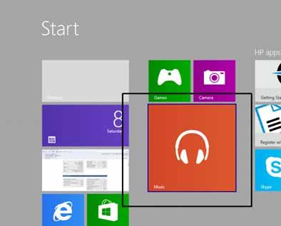 WINDOWS 8.1 FOUNDATION FOR BUSINESS USERS PAGE 13 Experiment with applying different sizes to different tiles.