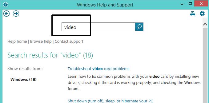 WINDOWS 8.1 FOUNDATION FOR BUSINESS USERS PAGE 57 Searching the Help system You can search for information using the Help window.