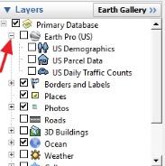 To expand layer sets, click the small boxes with a + symbol in them (see left). Already expanded sets can be collapsed by clicking the boxes with a - symbol in them.