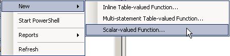 and table valued functions.