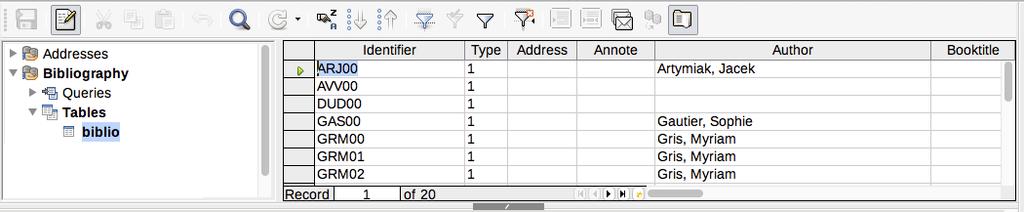 As an example, you can select to have Author data go into the Identifier column, by changing the destination in the drop-down list.
