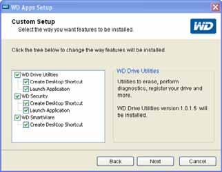 You can enhance its performance by installing the WD software that is on the drive: WD Security WD Drive Utilities WD SmartWare Getting Started with the WD Software To install the WD software that is