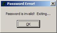 PASSWORD DIALOG BOX FUNCTIONS Clear Password Button Erases the current password from the password field.