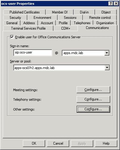 Appendix A Microsoft Office Communicator server configuration Note: The following procedure was tested on OCS 2007R2 and Lync 2010.