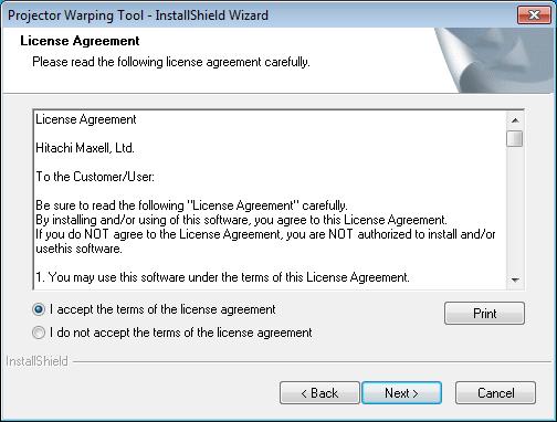 (7) License agreement dialog appears.