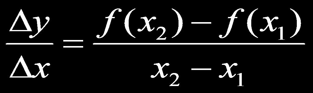 Recall: For a funcon, f(x), the average rate of change in the interval is Example 1 The posion of a parcle as it moves horizontally is