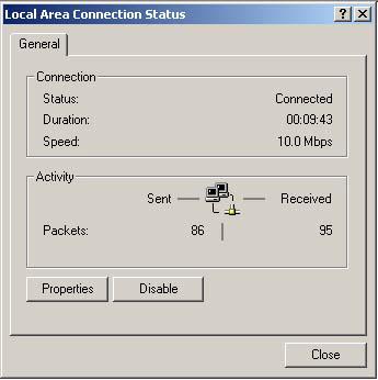 2. Figure 2 Network and Dial-up Connections Window 2.