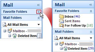 Page 6 of 7 them available there as well. The vertical buttons displayed depend on the vertical space available in your Outlook window and the arrangement of the folders in the Favorite Folders list.
