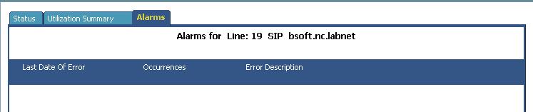 Select the SIP line of interest from the left pane.