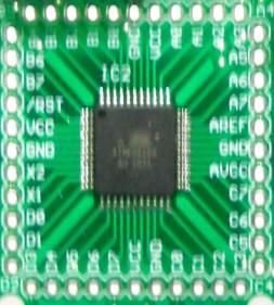 compatible microcontroller for the board, a breakout board may be soldered on to the board after