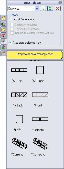 Top open it, right-click in the graphics area and select Open Drawing. 3 Expand View Palette.