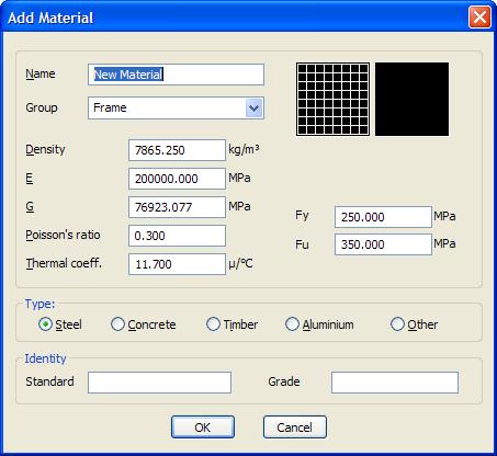 In this situation, if no material is assigned to a member then the material properties stored with the sections will be used.
