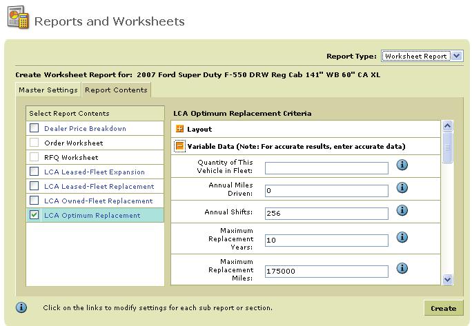 Sa Share Carbook Fleet Edition Feature Guide SETTING UP YOUR WORKSHEET PROPERTIES Carbook Fleet Edition s Worksheets are much more dynamic than reports, and require varying amounts of user input.