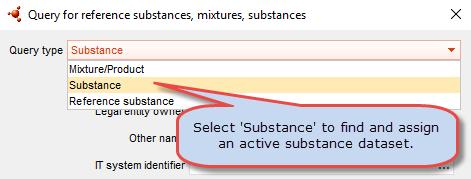 Technical guide: using IUCLID July 2016 35 Figure 24: Select a dataset or a reference substance For a biocidal product family: Start by right clicking on IUCLID section 2.
