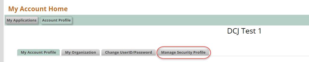 Manage Security Profile ZoomGrants requires all users to maintain a Security Profile to aid in the retrieval of passwords. This profile consists of three security question/answer pairs.