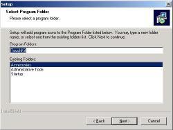 Then type in the name of program folder for TouchKit or press [Next >] to continue.