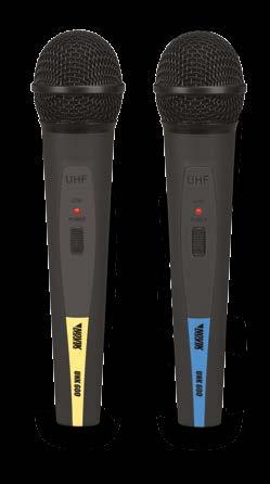 TWIN CHANNEL PROFESSIONAL WIRELESS MICROPHONE SYSTEM - UHF Wireless Microphone System masters the high pressure and extreme conditions of touring