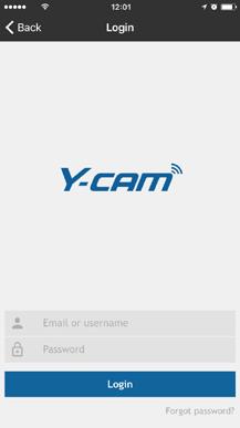 Search for Y-Cam in the relevant App Store